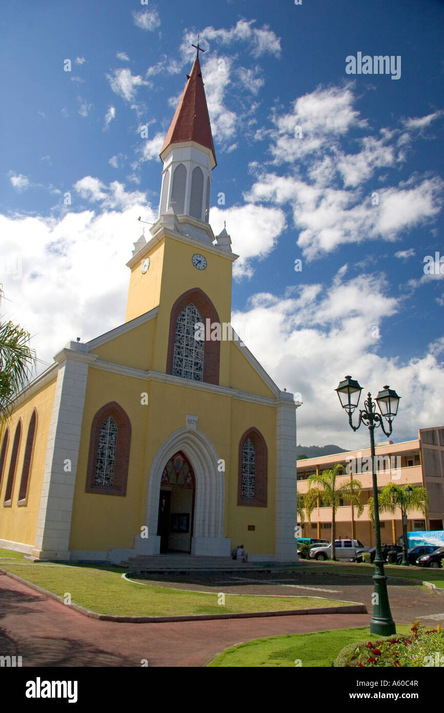 Cathédrale de Notre Dame une église catholique à Papeete sur l'île de Tahiti Banque D'Images