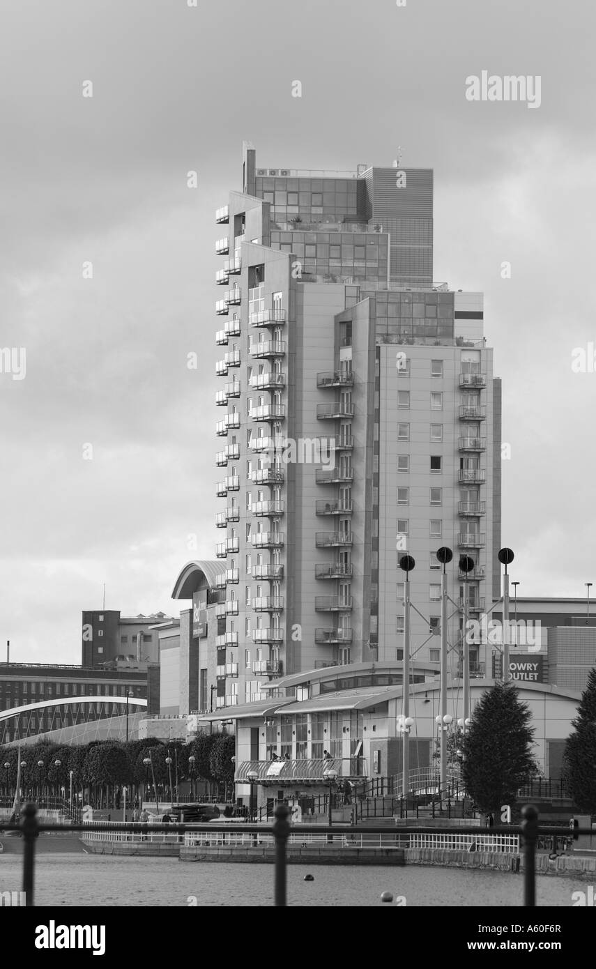 Imperial Point Immeuble Salford, Greater Manchester, Angleterre, RU Banque D'Images