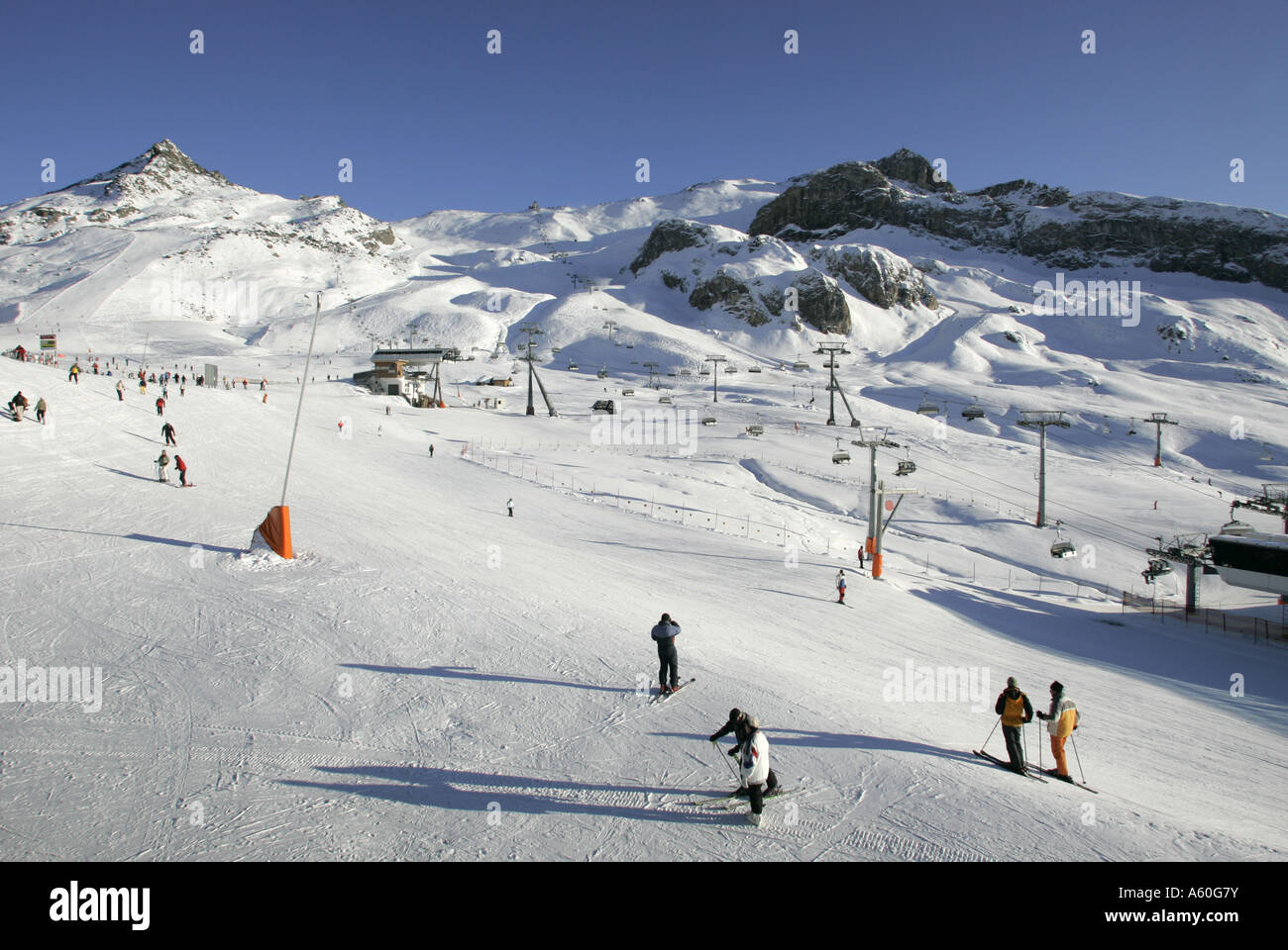 Plateau près de Silvretta Arena Ischgl en Autriche Banque D'Images