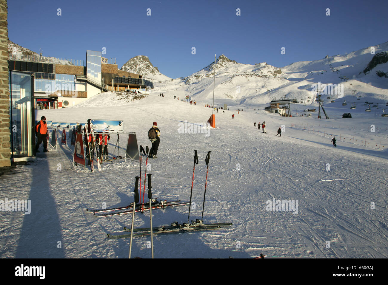 Plateau près de Silvretta Arena Ischgl en Autriche Banque D'Images