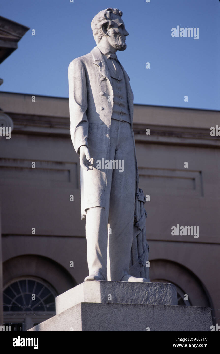 Statue d'Abraham Lincoln, Washington DC Banque D'Images