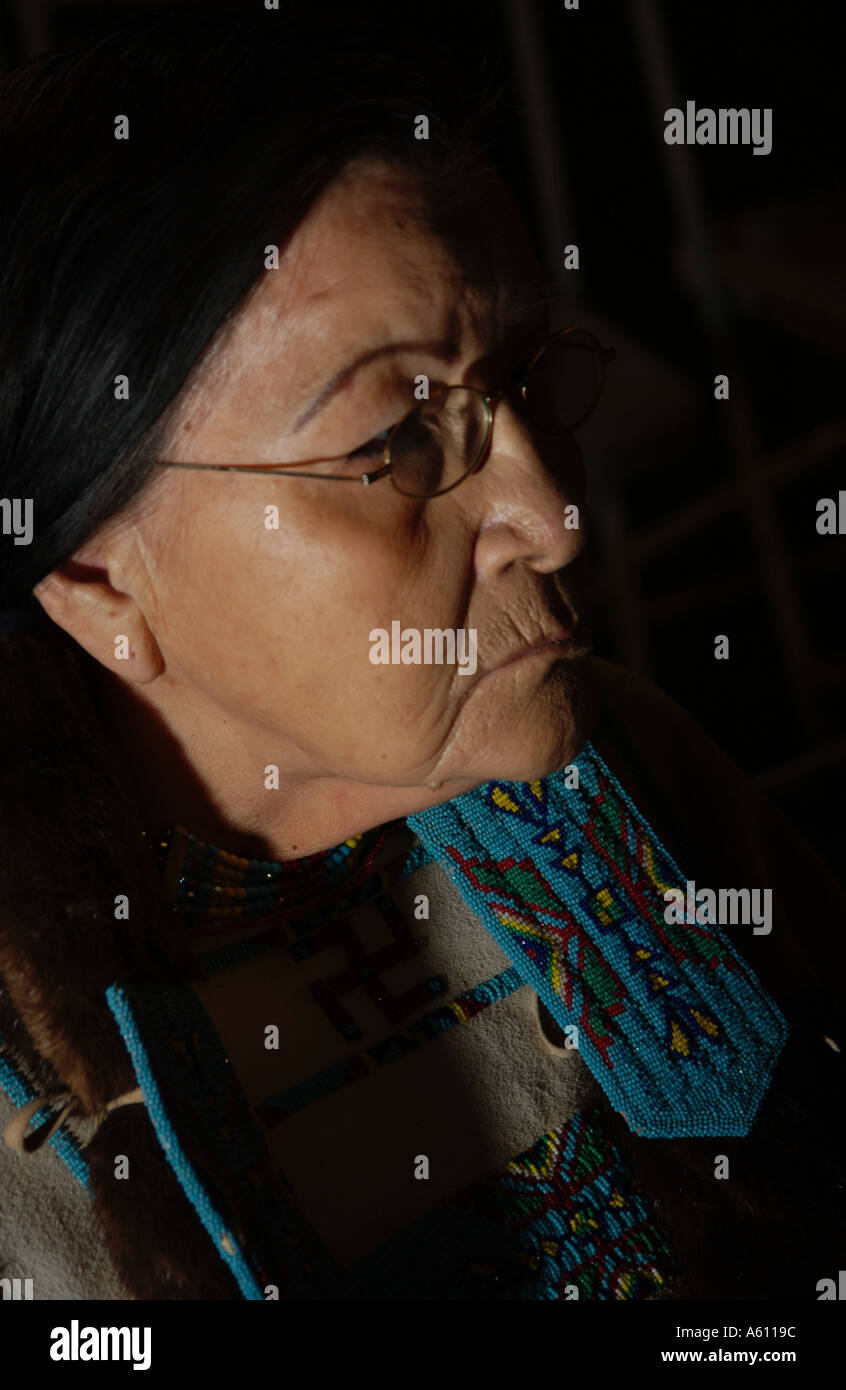 Les tribus indiennes du sud de la Californie à un Pow-wow à Indio en Californie Banque D'Images