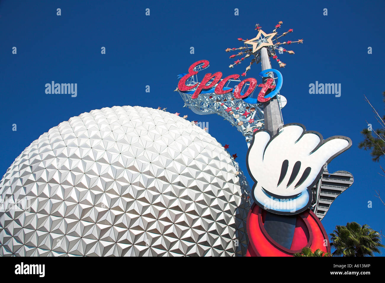 Spaceship Earth, EPCOT Center, Disney World, Orlando, Floride, USA Banque D'Images