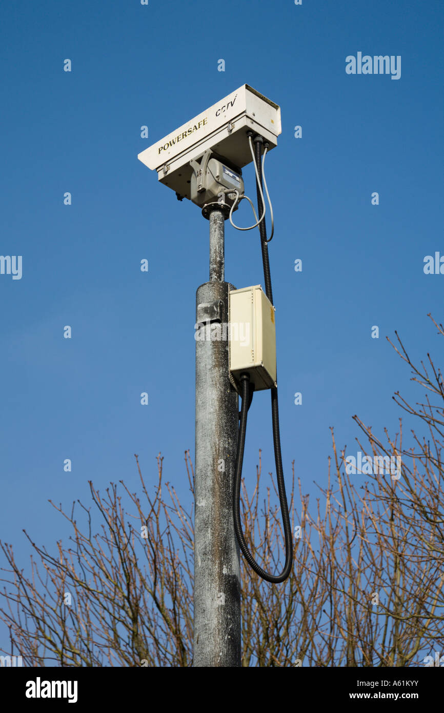 Caméra de sécurité CCTV à Tenby, Pembrokeshire Banque D'Images