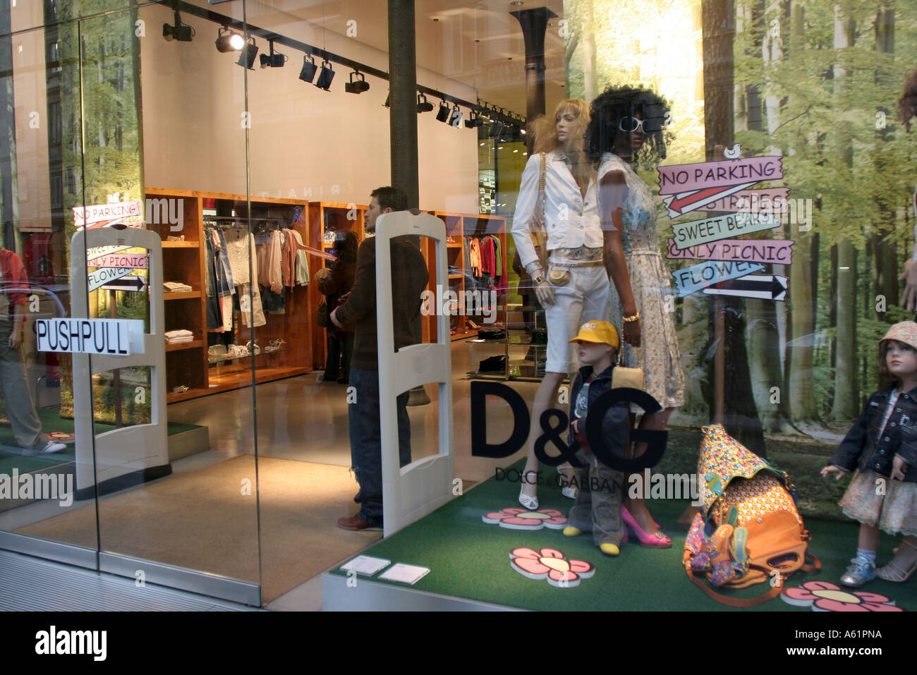 Dolce e Gabbana shop Corso Venezia Italie Lombardie Milan Banque D'Images