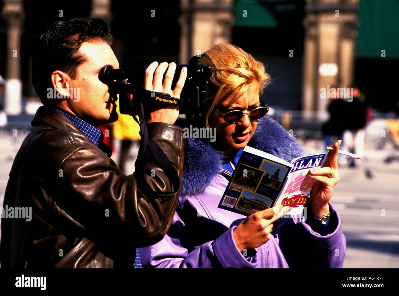 Les touristes, Milan, Italie. Banque D'Images