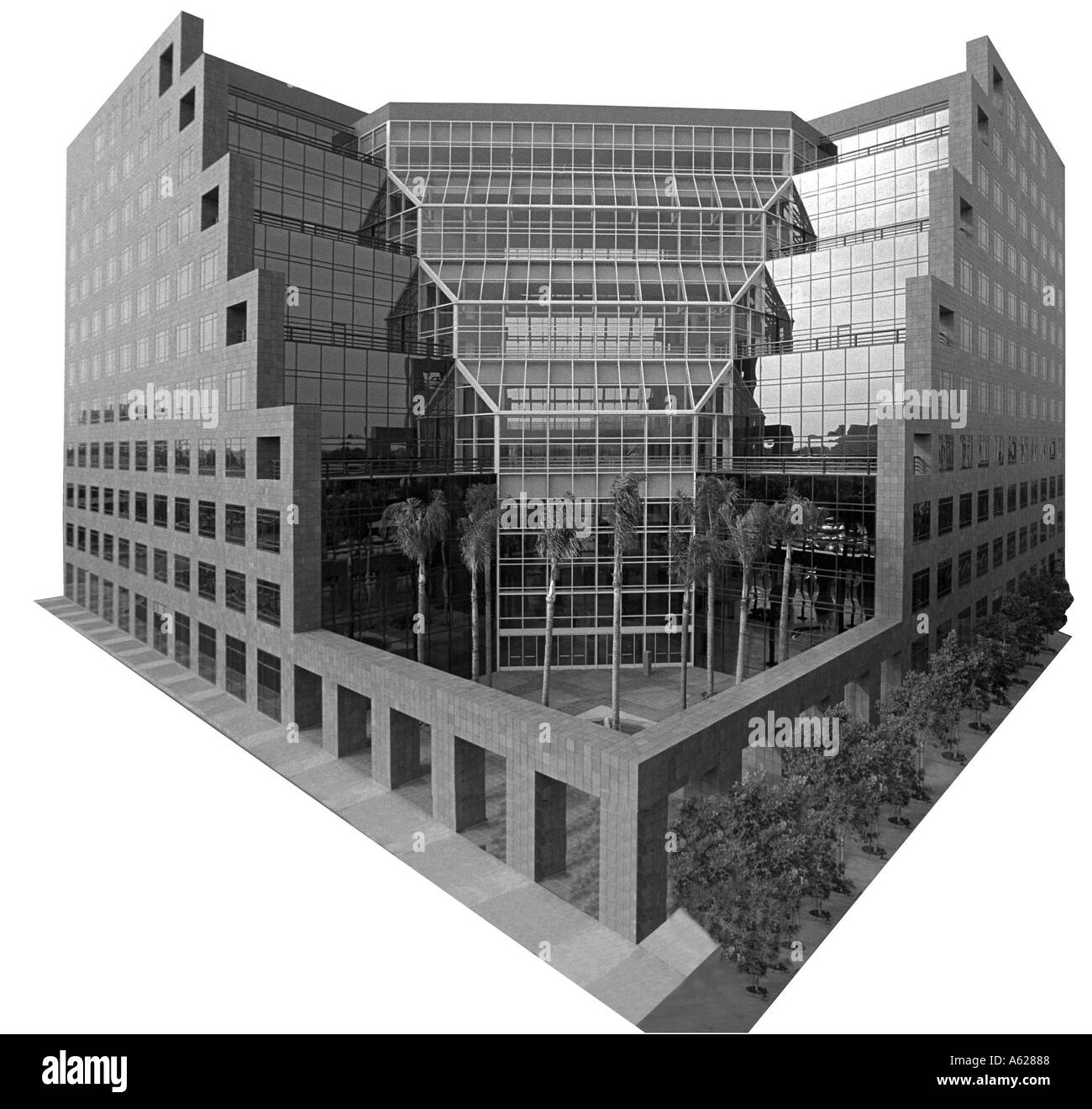 Verre de bâtiment de l'entreprise Banque D'Images