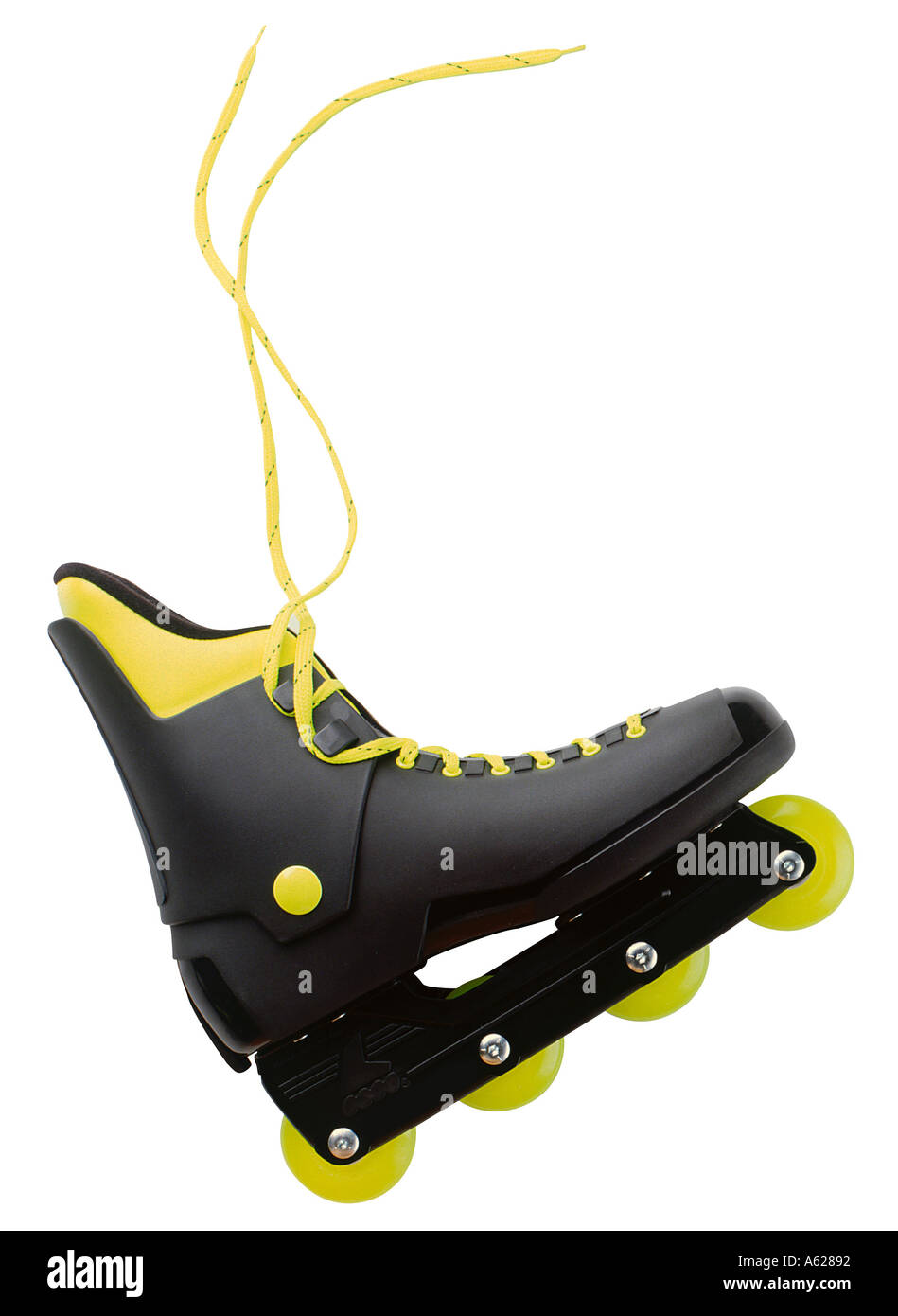 Inline skate avec lacets Banque D'Images