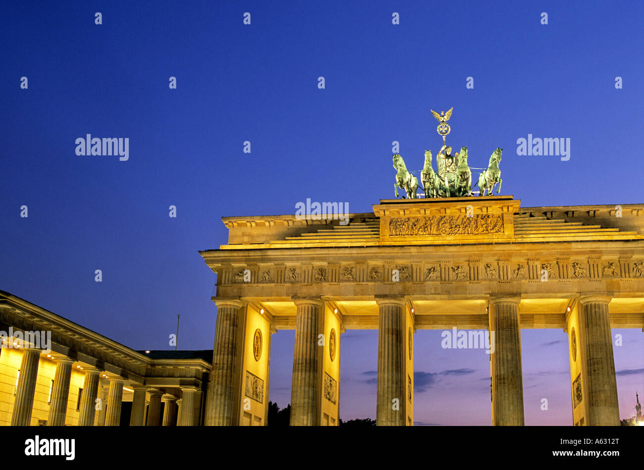 Porte De Brandebourg Pariser Platz Berlin Allemagne De triomphe du 18e siècle porte de Brandebourg w statue de la Déesse