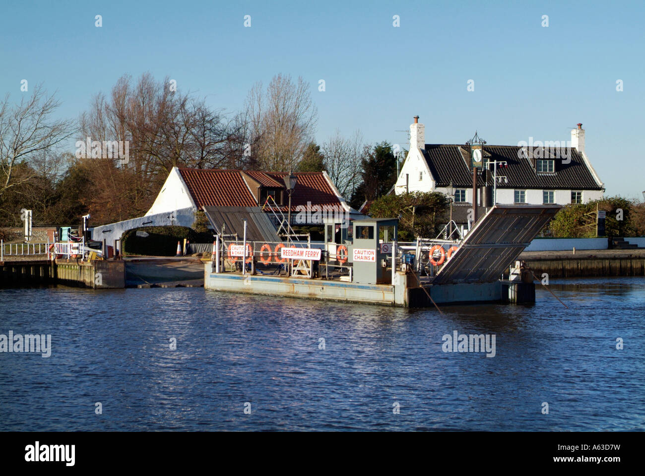 Chaîne Reedham Norfolk Ferry Banque D'Images