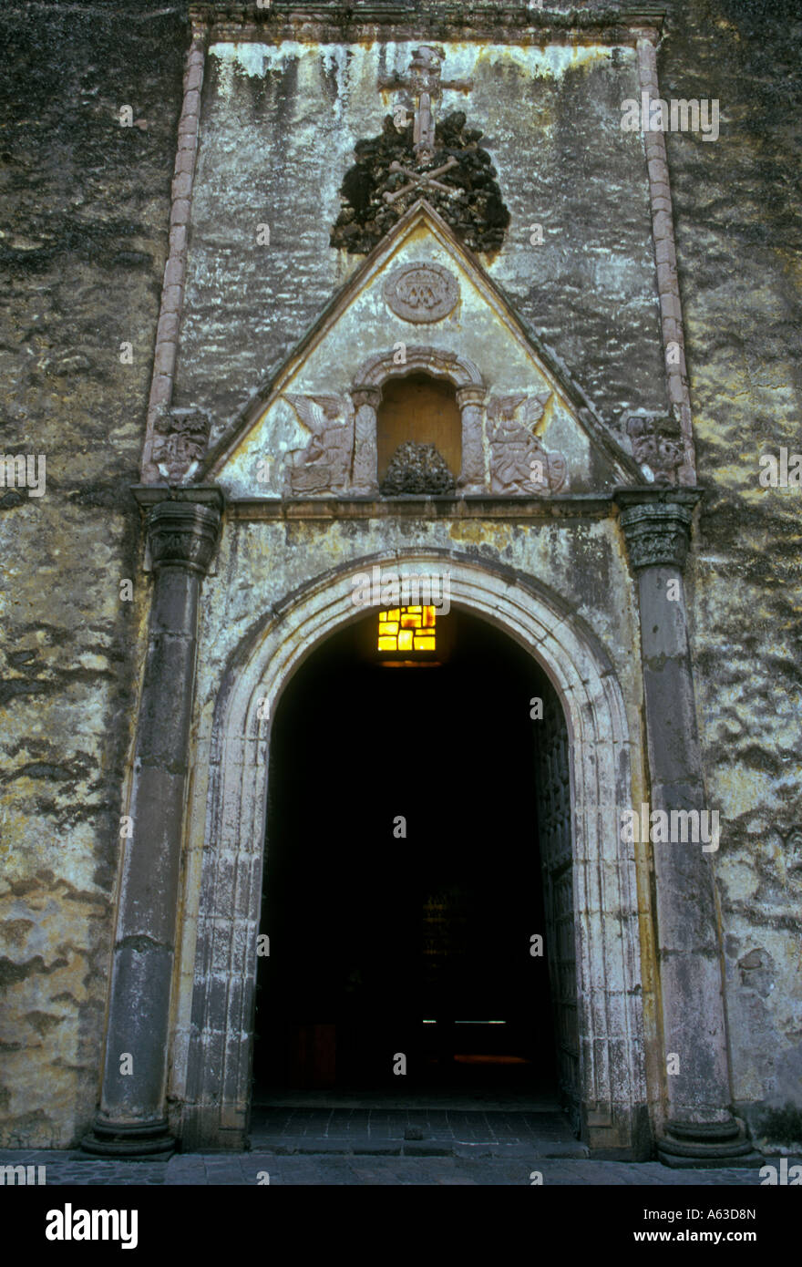Cathédrale, cathédrale catholique romaine, le catholicisme romain, Cuernavaca, Morelos, Mexique de l'État Banque D'Images
