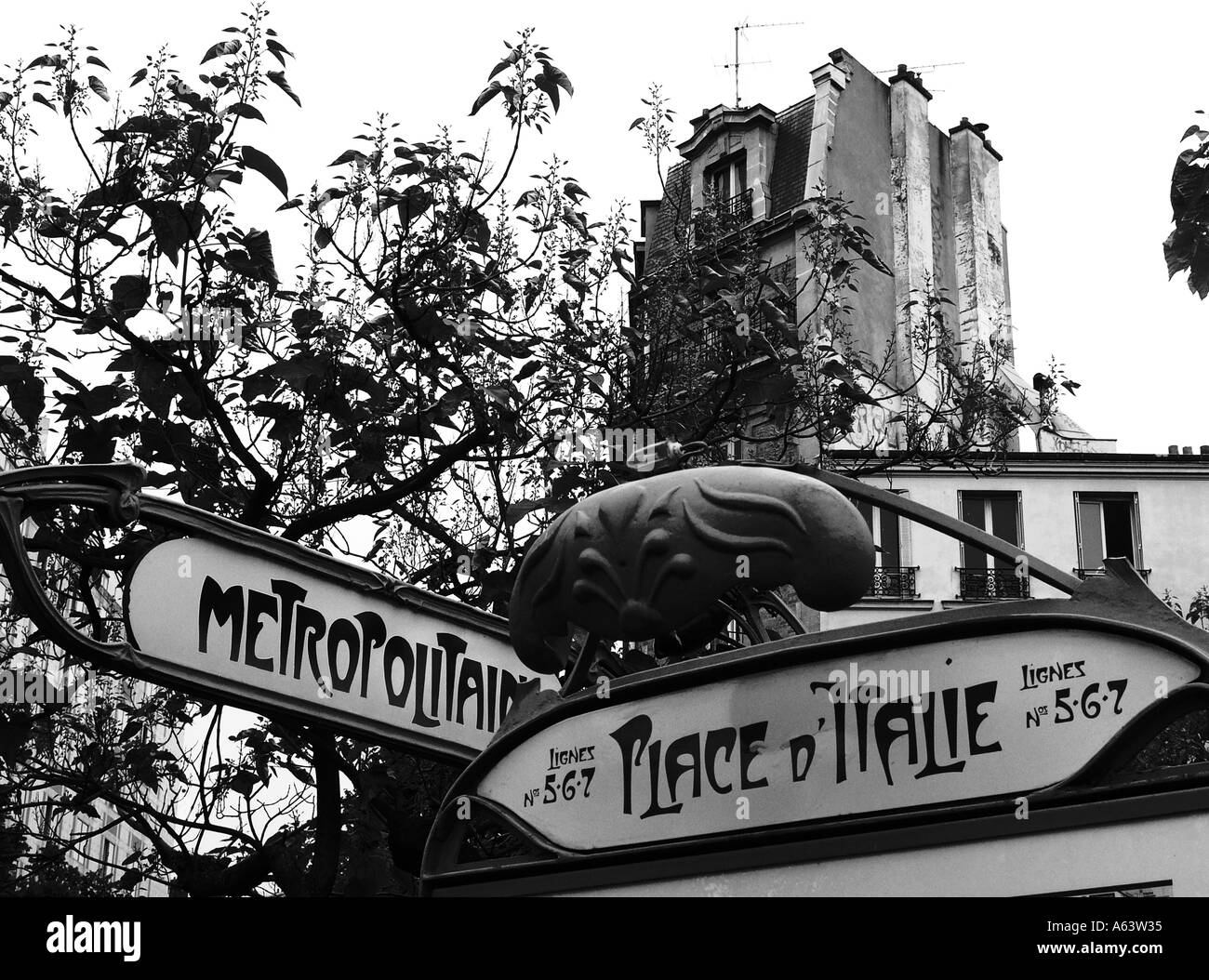 signes de métro Banque D'Images