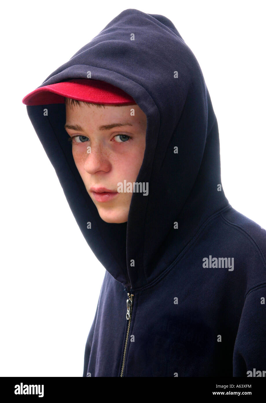 cap with hoodie