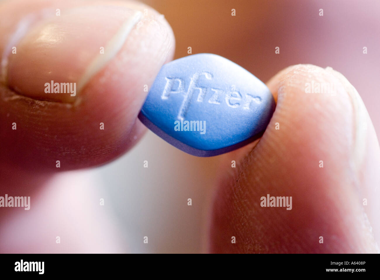 Comprimé Viagra Pfizer Banque D'Images