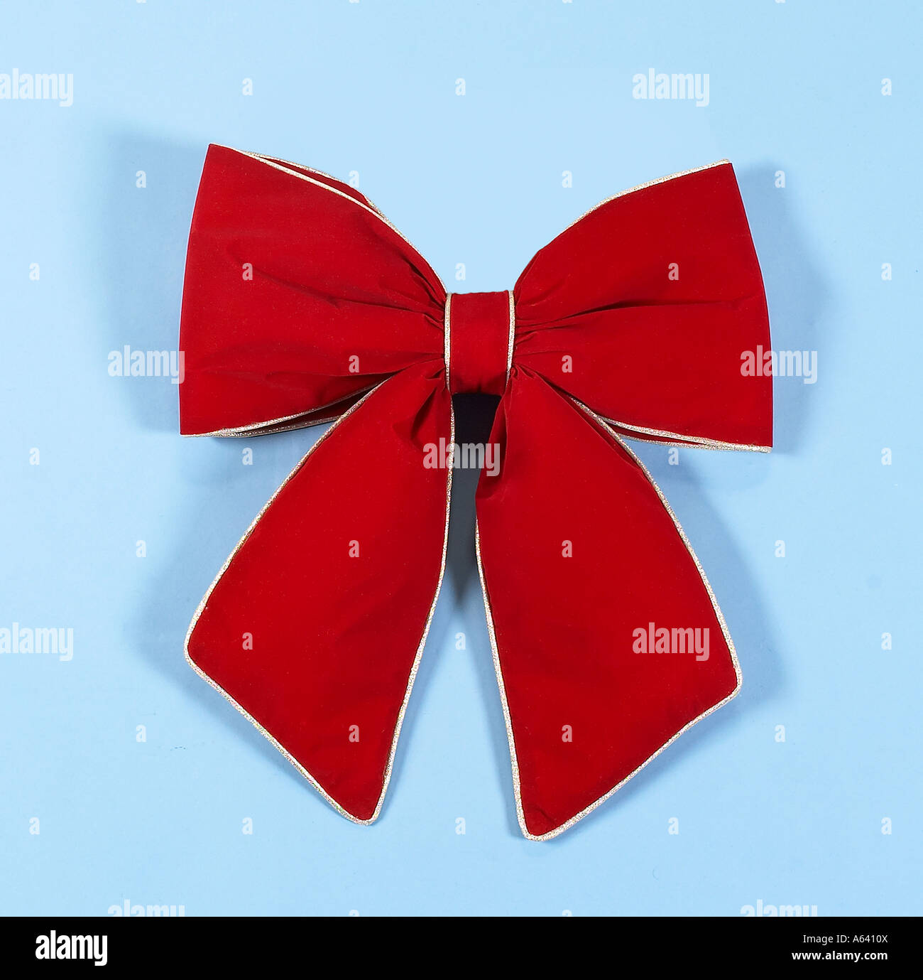 Red Christmas Bow Banque D'Images