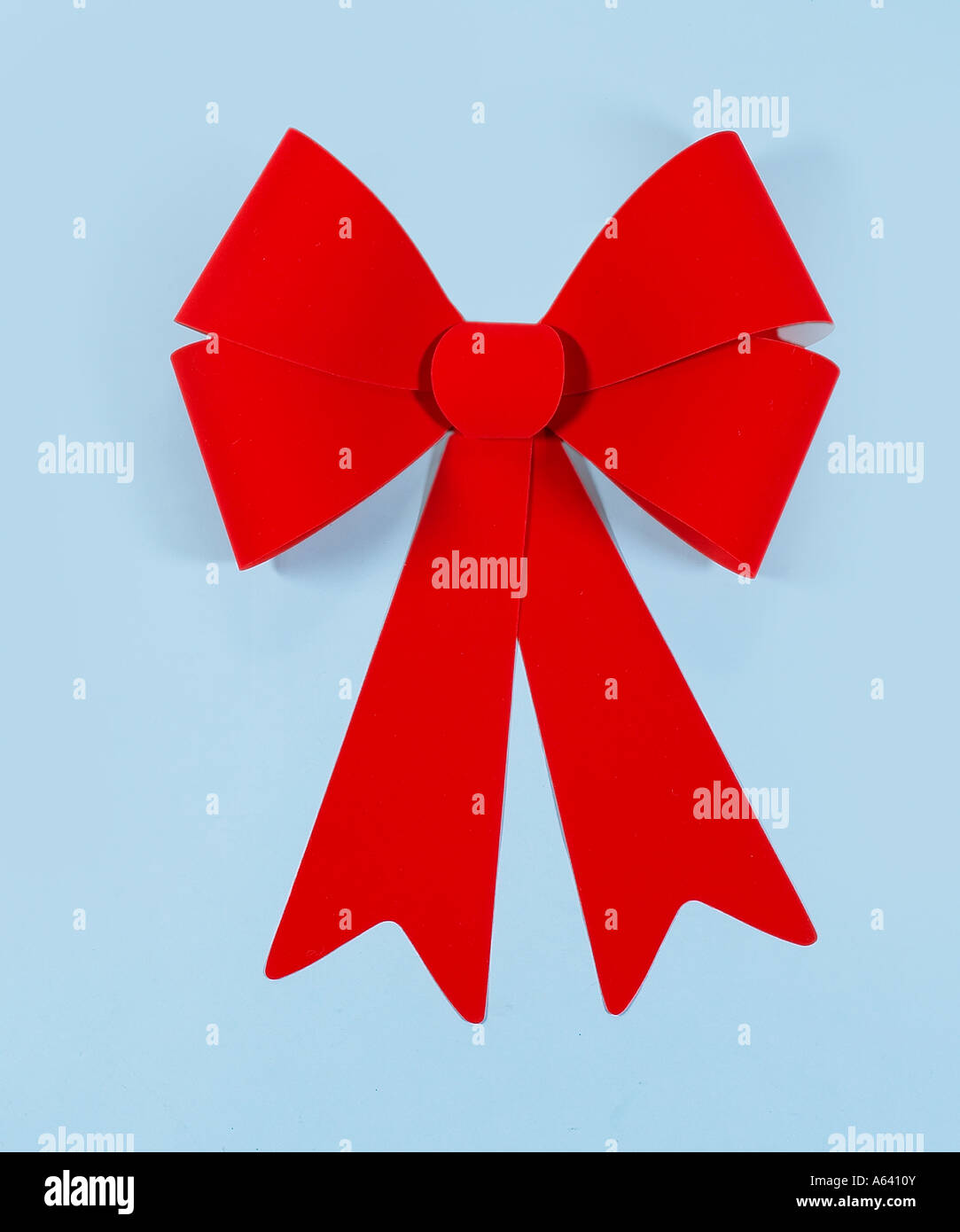 Red Christmas Bow Banque D'Images
