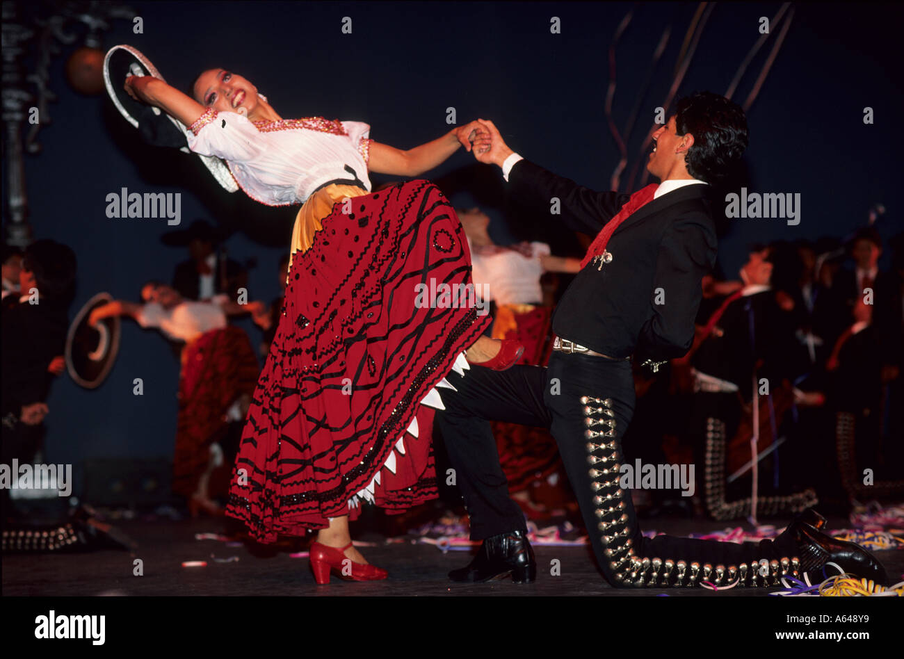 Mexico City Ballet Folclórico Folklore Ballett Banque D'Images