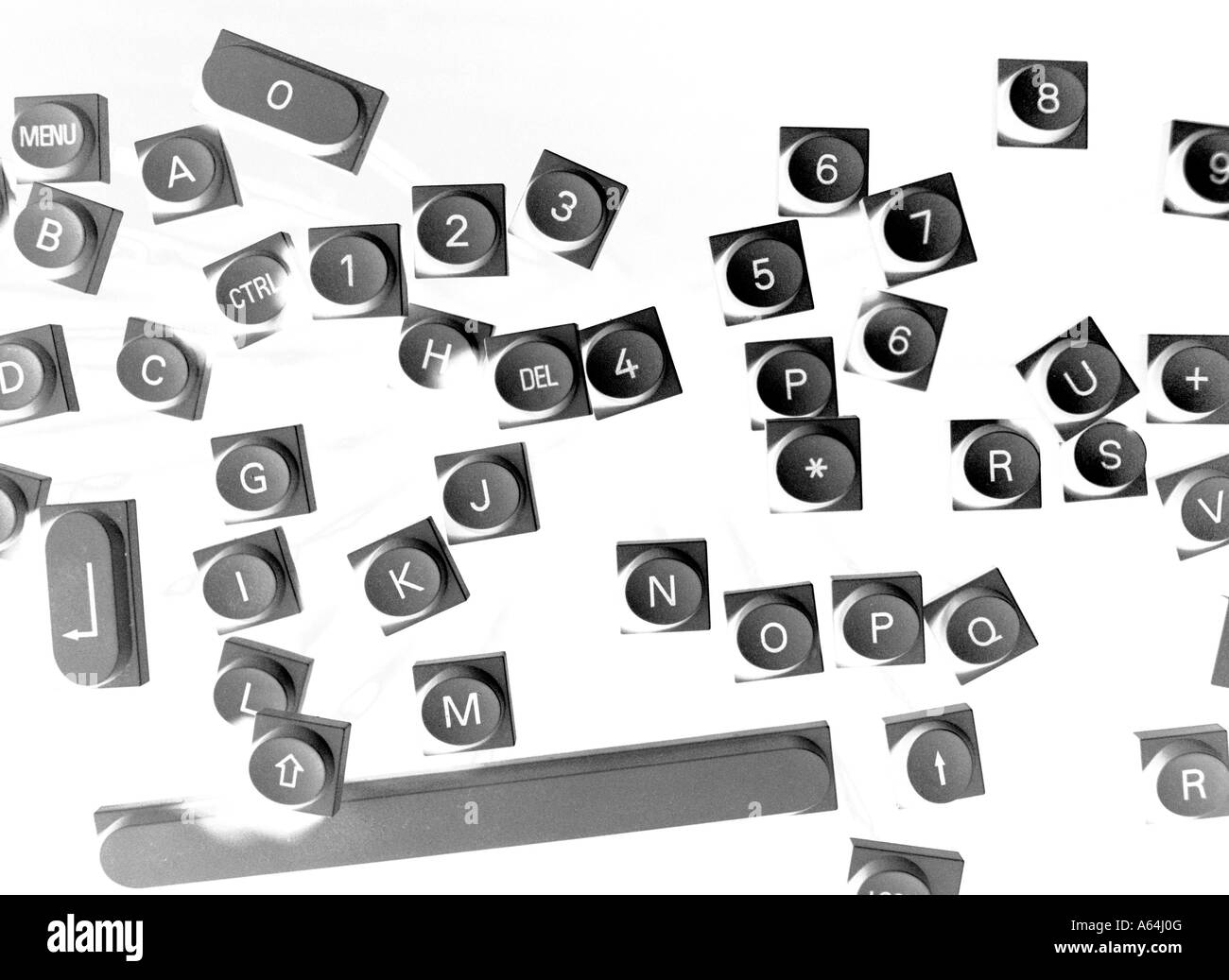 Touches du clavier de l'ordinateur Banque D'Images