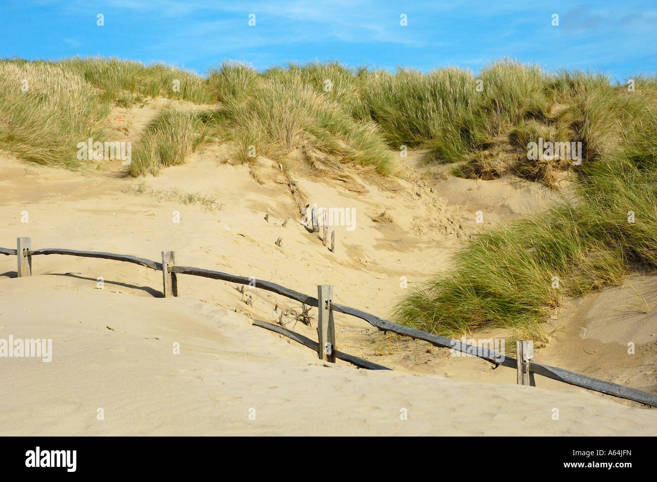 Les dunes de sable de Camber Sands Rye East Sussex England Banque D'Images