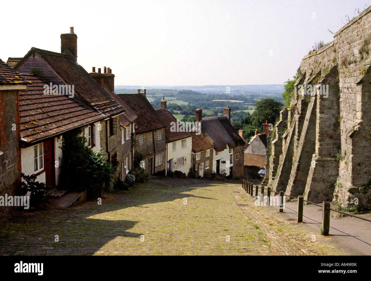 Shaftesbury Dorset UK Gold Hill Banque D'Images