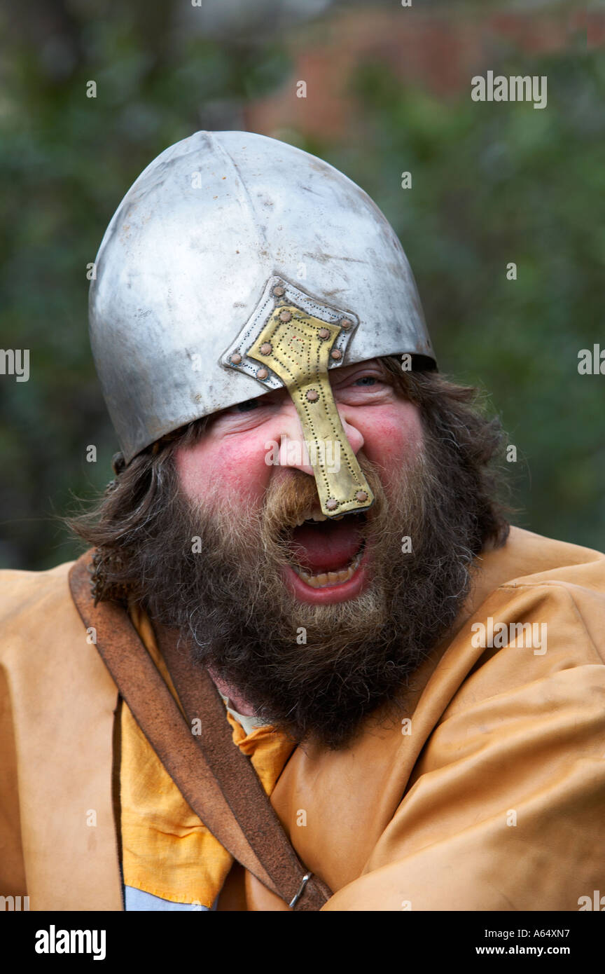 Le Viking Re faite à York en Angleterre qui a eu lieu en février Banque D'Images