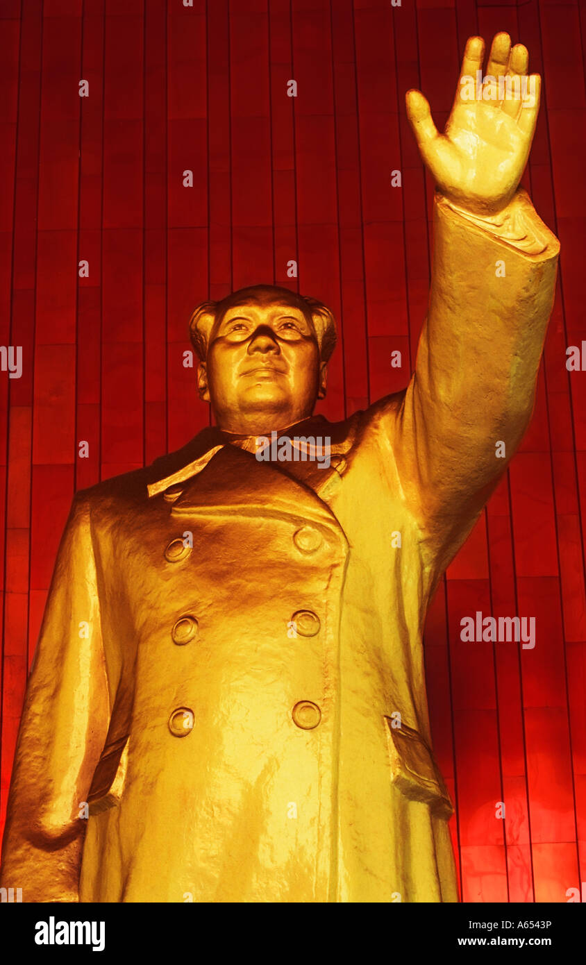 Statue de Mao Banque D'Images