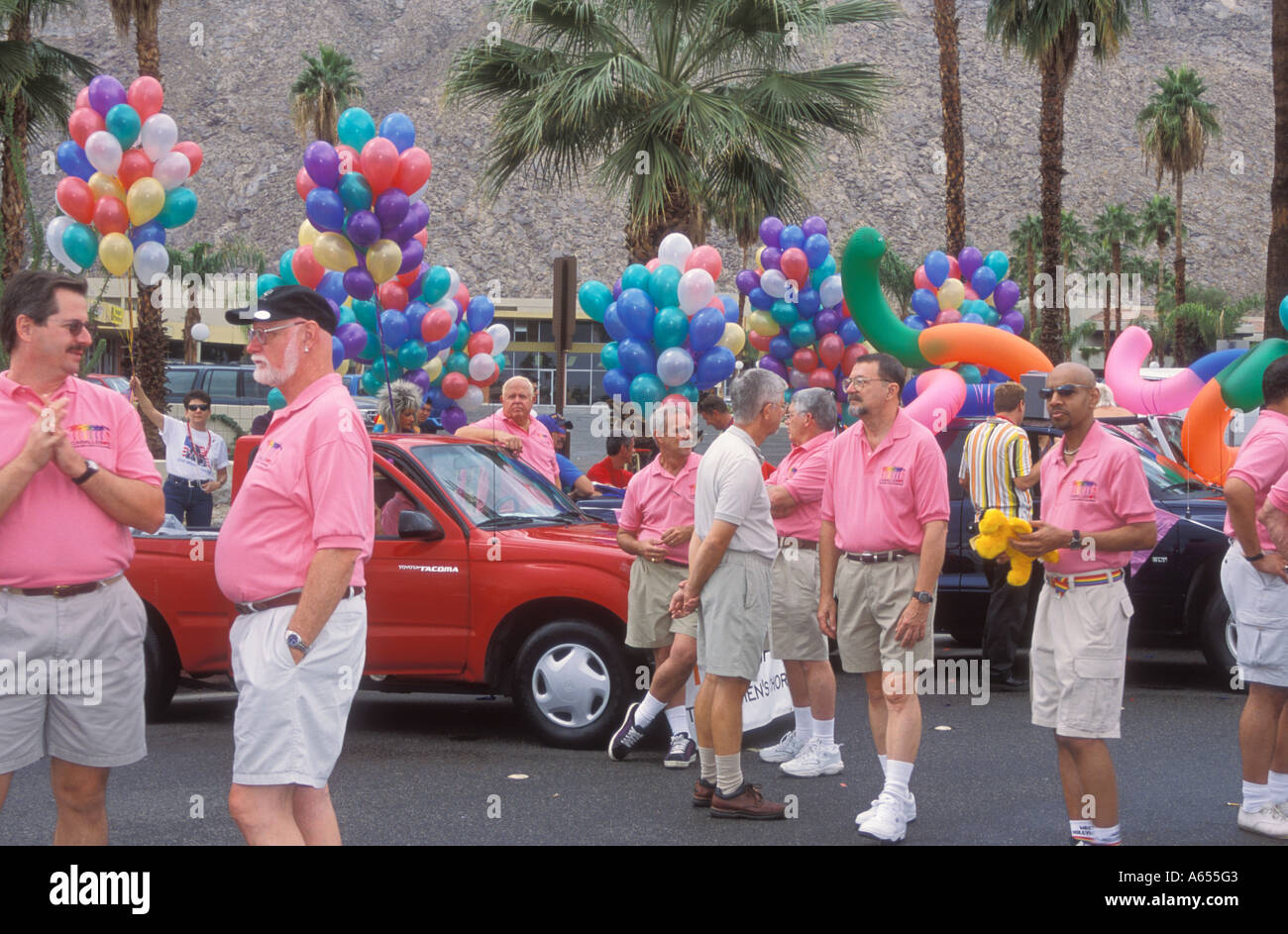 Gay Pride Parade Palm Springs California USA Banque D'Images