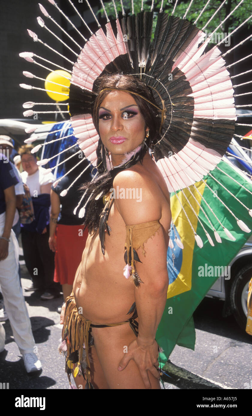 La parade de la Gay Pride de Manhattan, New York Banque D'Images