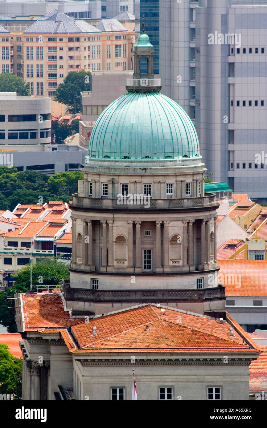 L'Hôtel de ville et Cour suprême de Singapour Banque D'Images