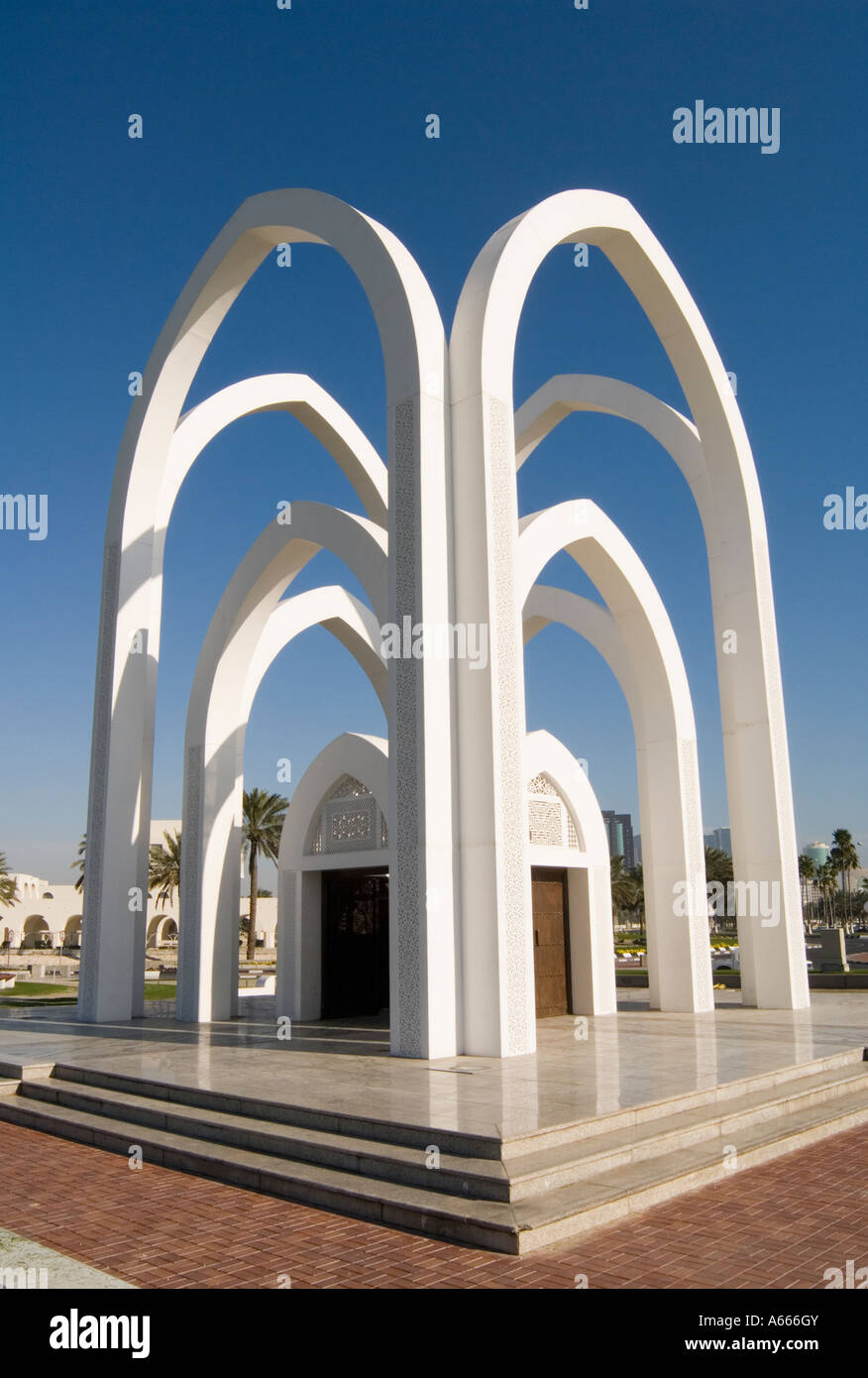 Monument à Al Armailah Park Doha Qatar Banque D'Images