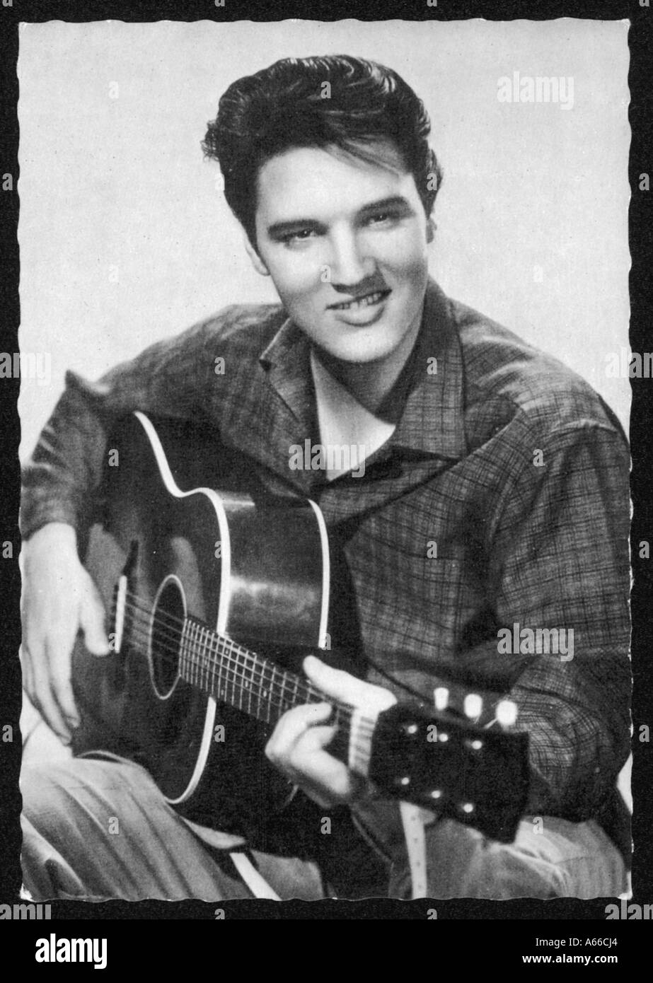 Elvis Presley Guitare Banque D'Images