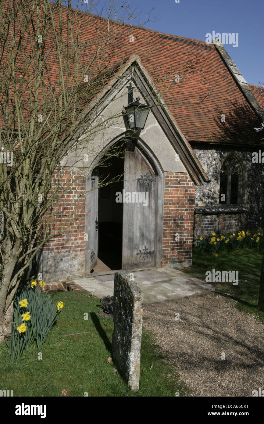 L'église du village à Turville dans les Chilterns Banque D'Images