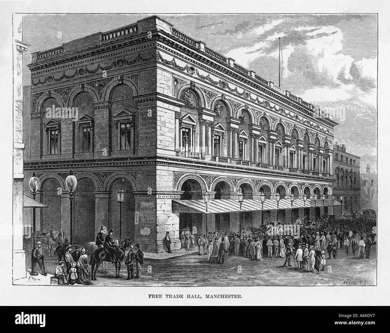 Libre-échange Manchester Banque D'Images