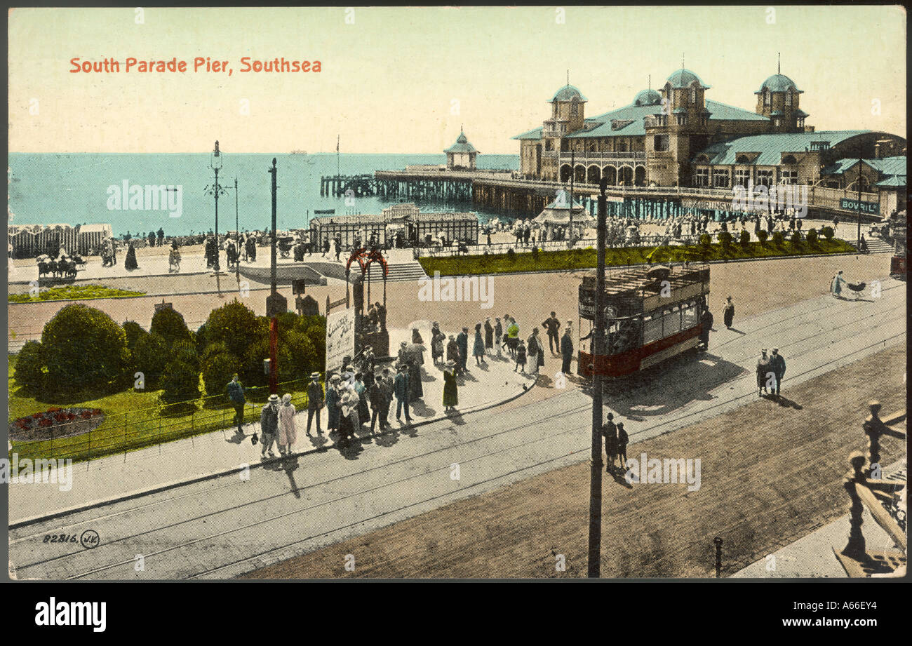 Hants 1921 Southsea Banque D'Images