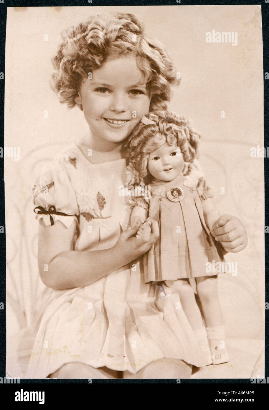 Poupée Shirley Temple Banque D'Images