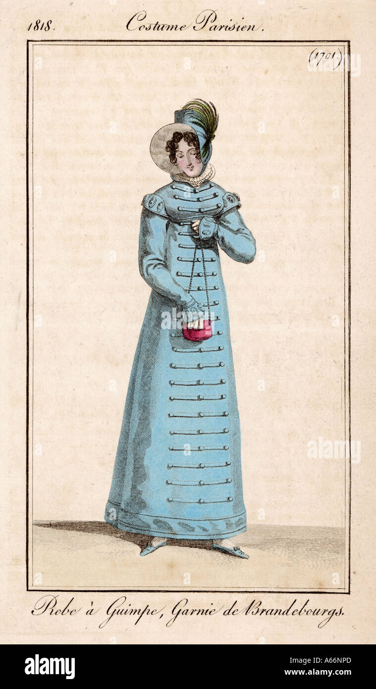 Robe de marche 1818 Banque D'Images