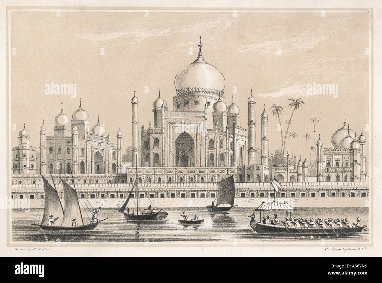 Inde Agra Taj Mahal Banque D'Images