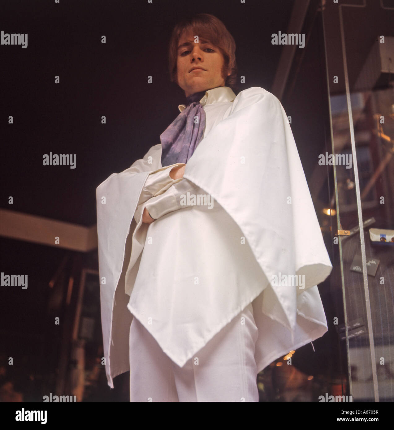 MOODY BLUES - groupe du Royaume-Uni avec Justin Hayward en 1967 de l'année nuits en satin blanc a été libéré. Photo Tony Gale Banque D'Images