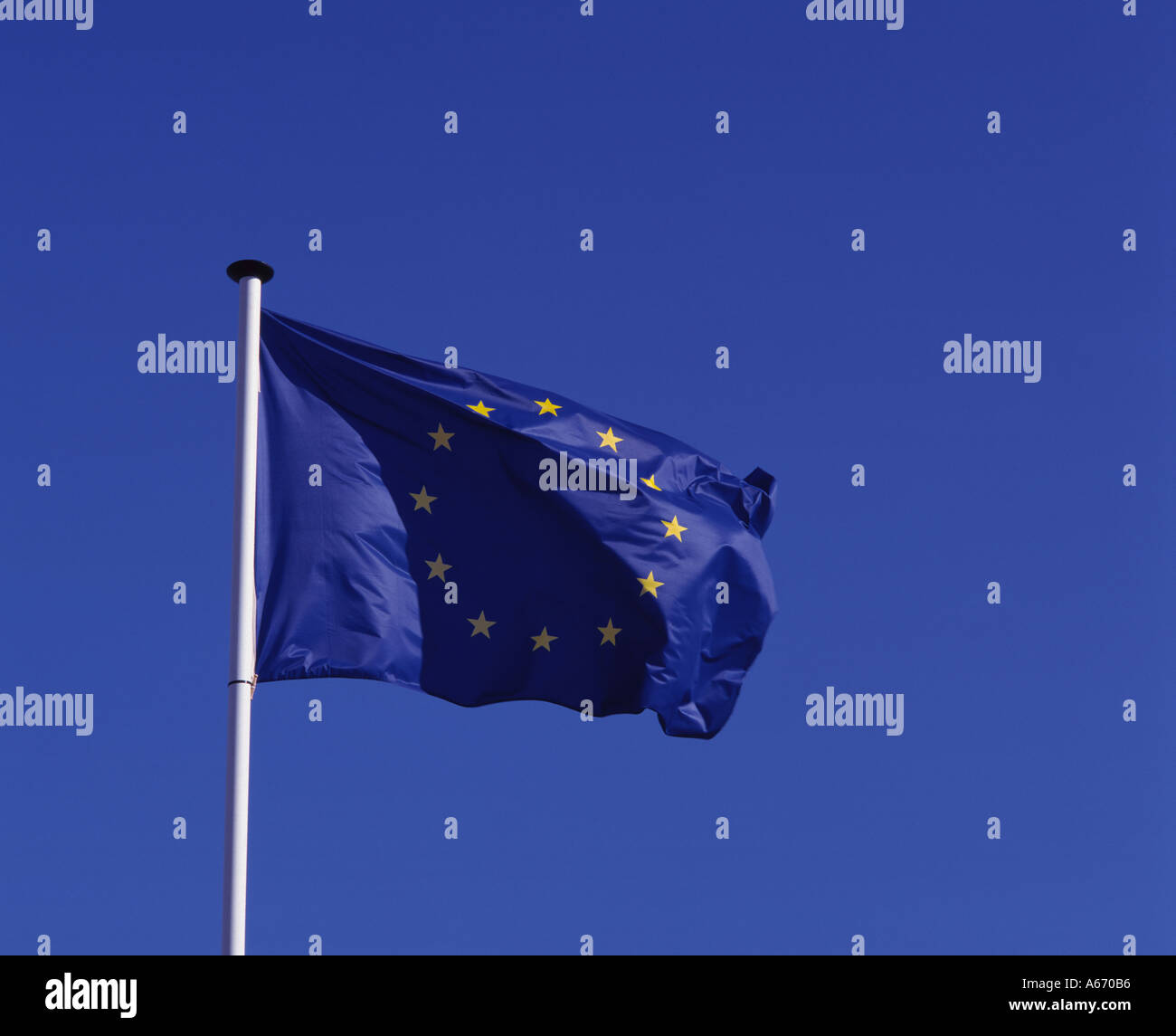 Drapeau de l'UE, l'Union européenne Banque D'Images