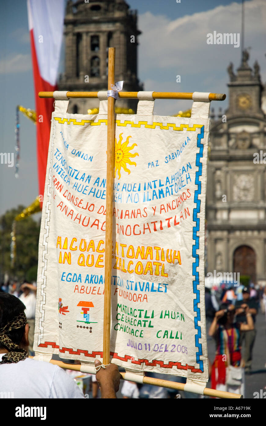 Les rituels dans la place - Plaza, de, la, costitucion - mexico Banque D'Images