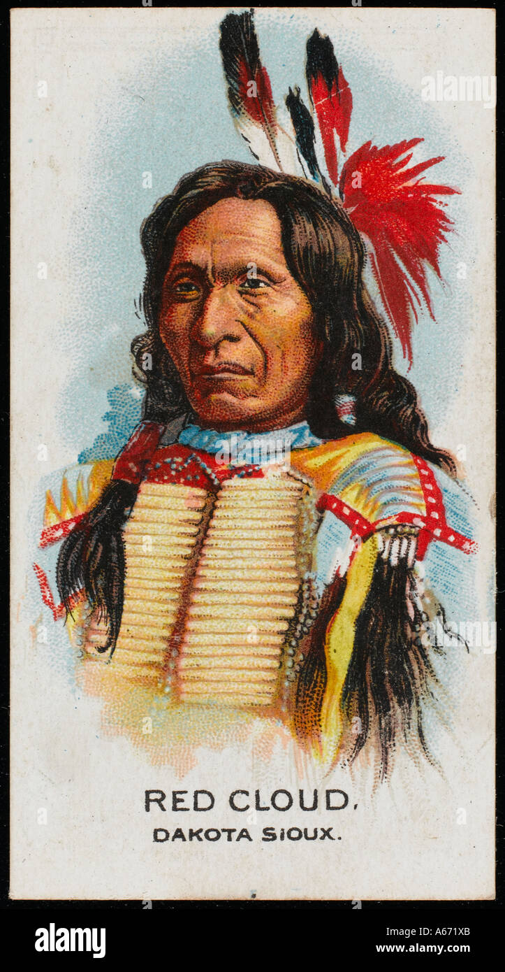 Sioux Red Cloud raciale Banque D'Images