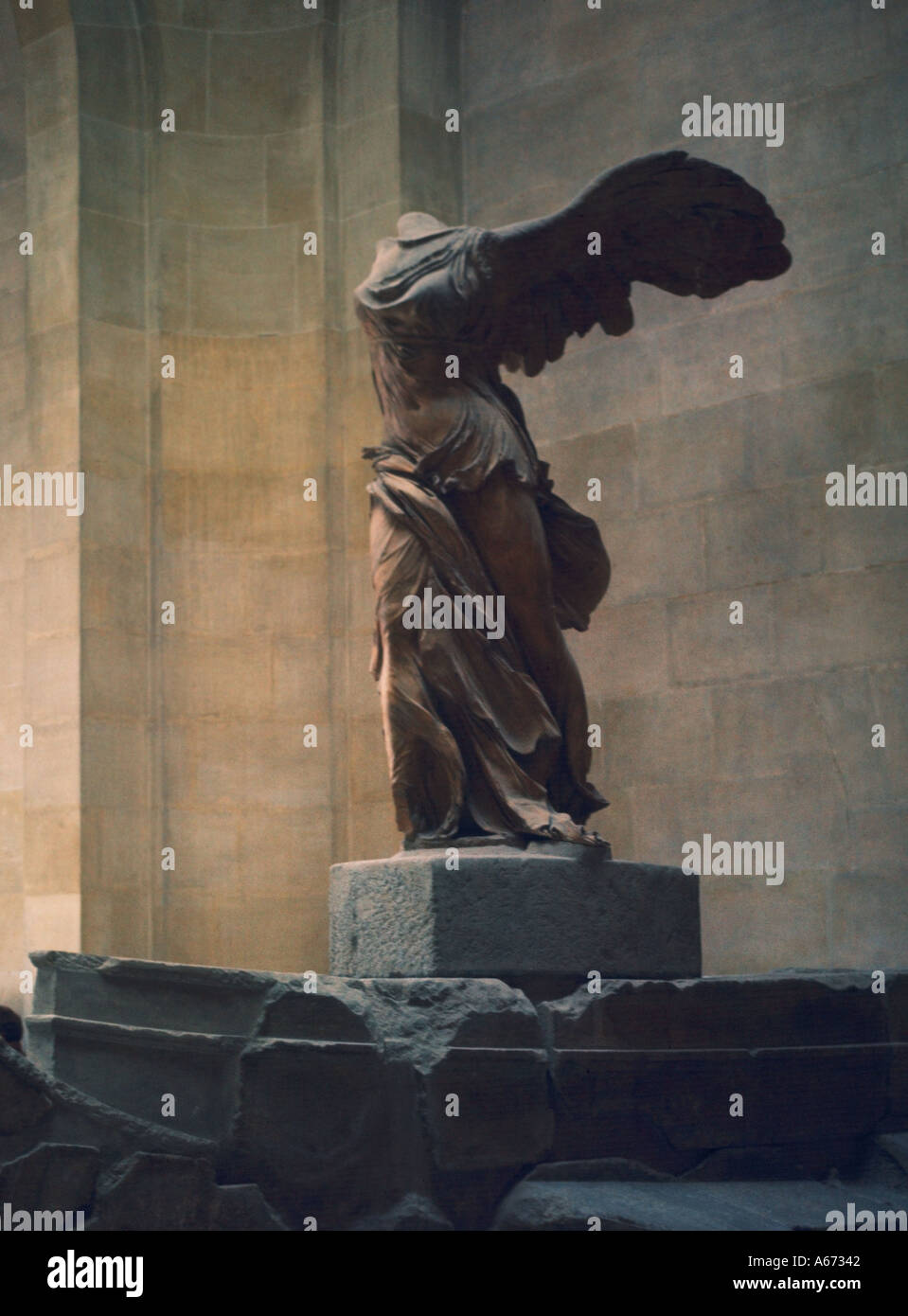 Victoire de Samothrace Du Louvre Paris France Banque D'Images