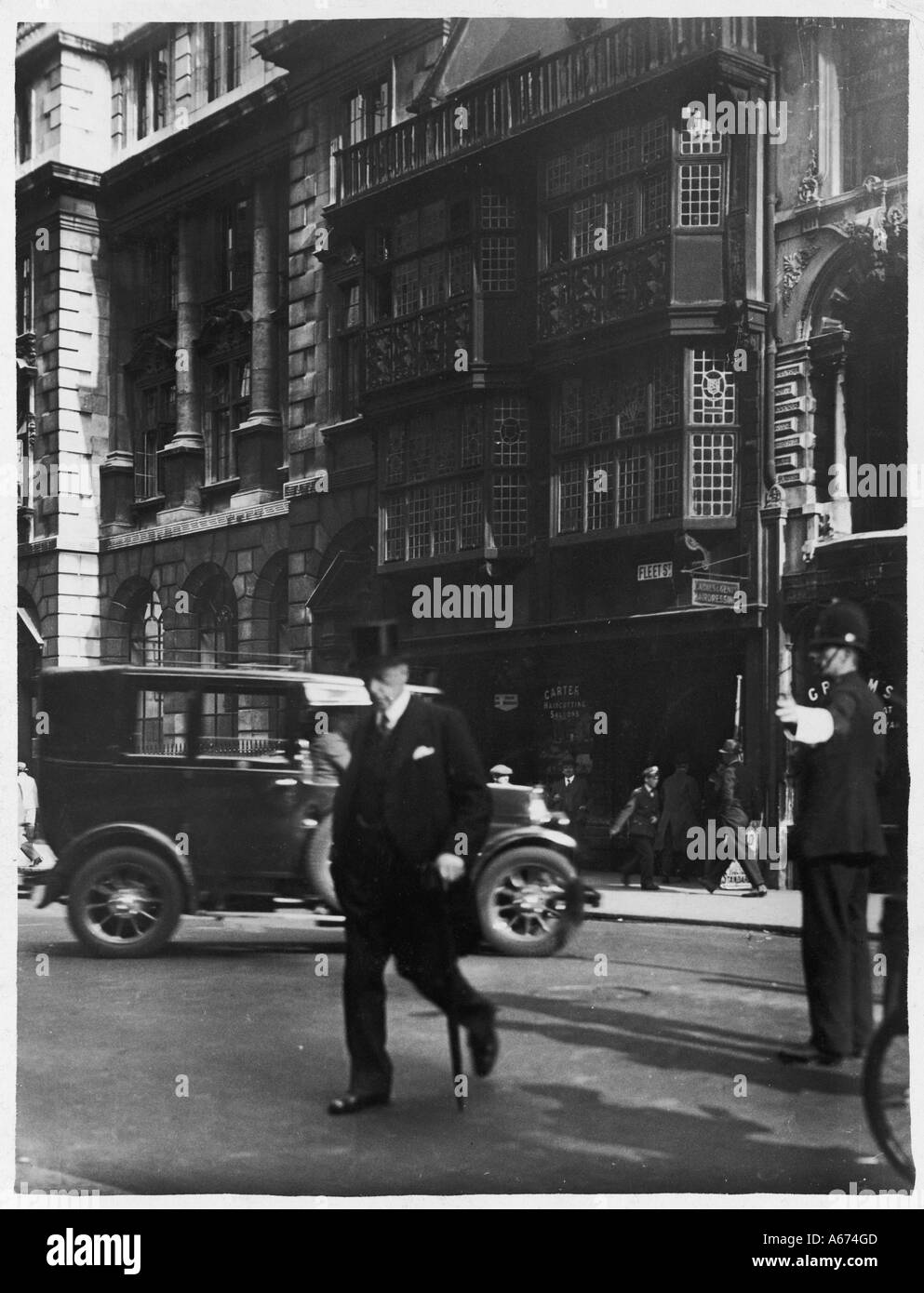 Fleet Street 1930 Banque D'Images