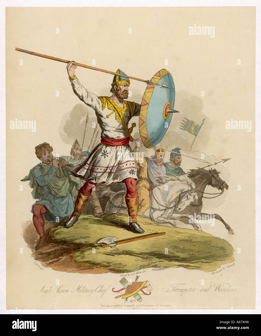 Chef anglo-saxon Banque D'Images