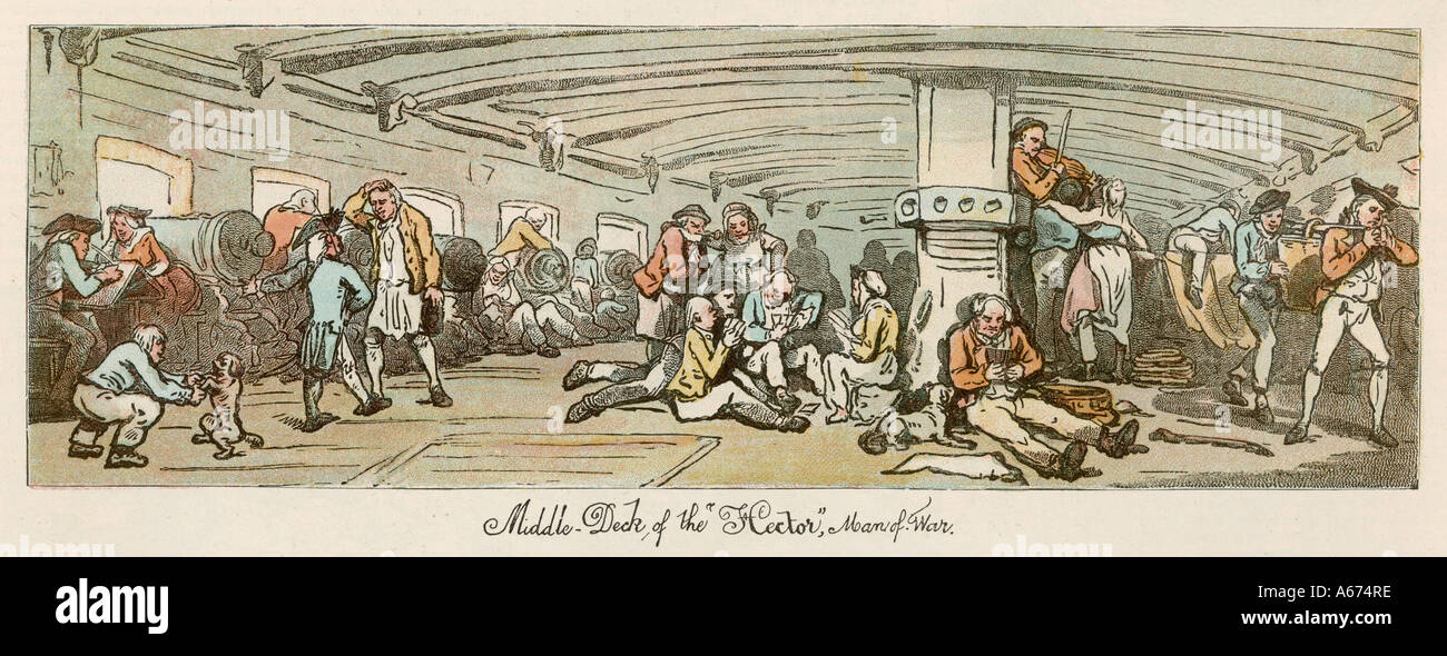 Sous le pont, 1782 Banque D'Images