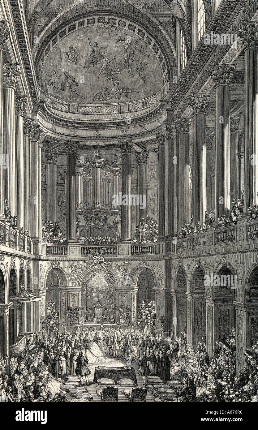Mariage du Dauphin 1745 Banque D'Images