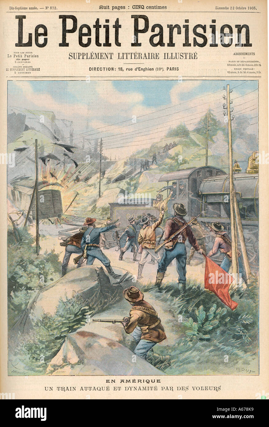 Voleurs de train.1905.usa Banque D'Images