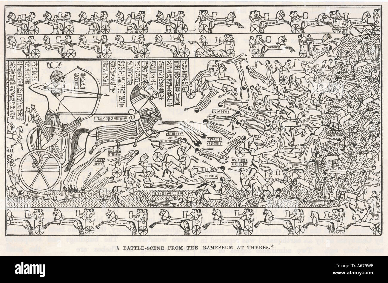 Ramsès dans la bataille Banque D'Images