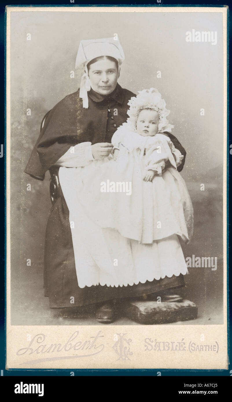 Bébé Costume C.1900 Banque D'Images
