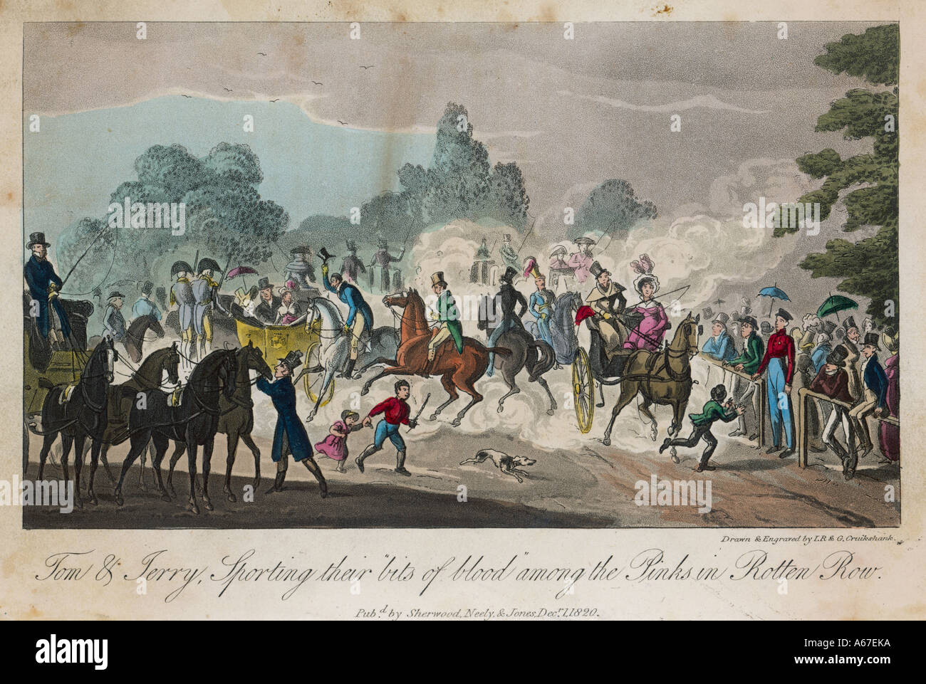 Egan Vie à Londres 1821 Banque D'Images